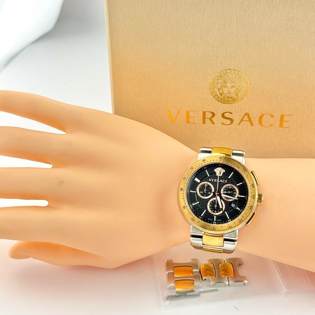 ヴェルサーチ メデューサ ミスティックスポーツ クロノグラフ 新品電池