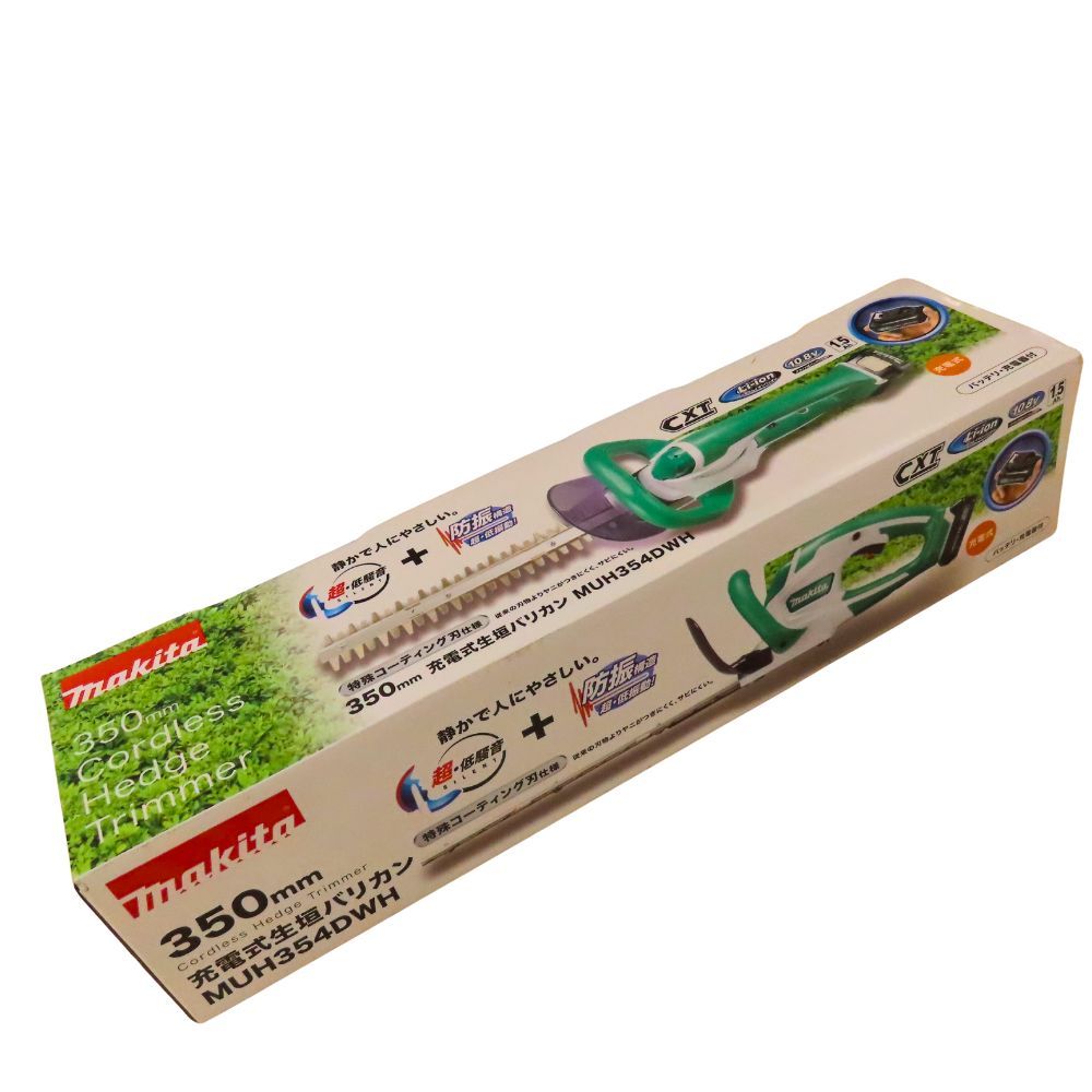 Makita マキタ MUH354DWH 充電式生垣バリカン 350mm 刃物長 軽量モデル 10.8V スライド式バッテリー対応 防振 低騒音設計 園芸用 電動工具 A2502395