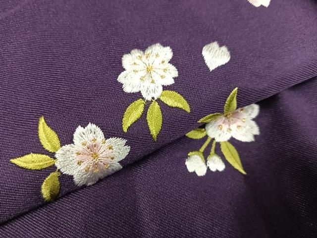 平和屋着物○女性 行灯袴 総刺繍 桜 暈し染め 金糸 洗える着物