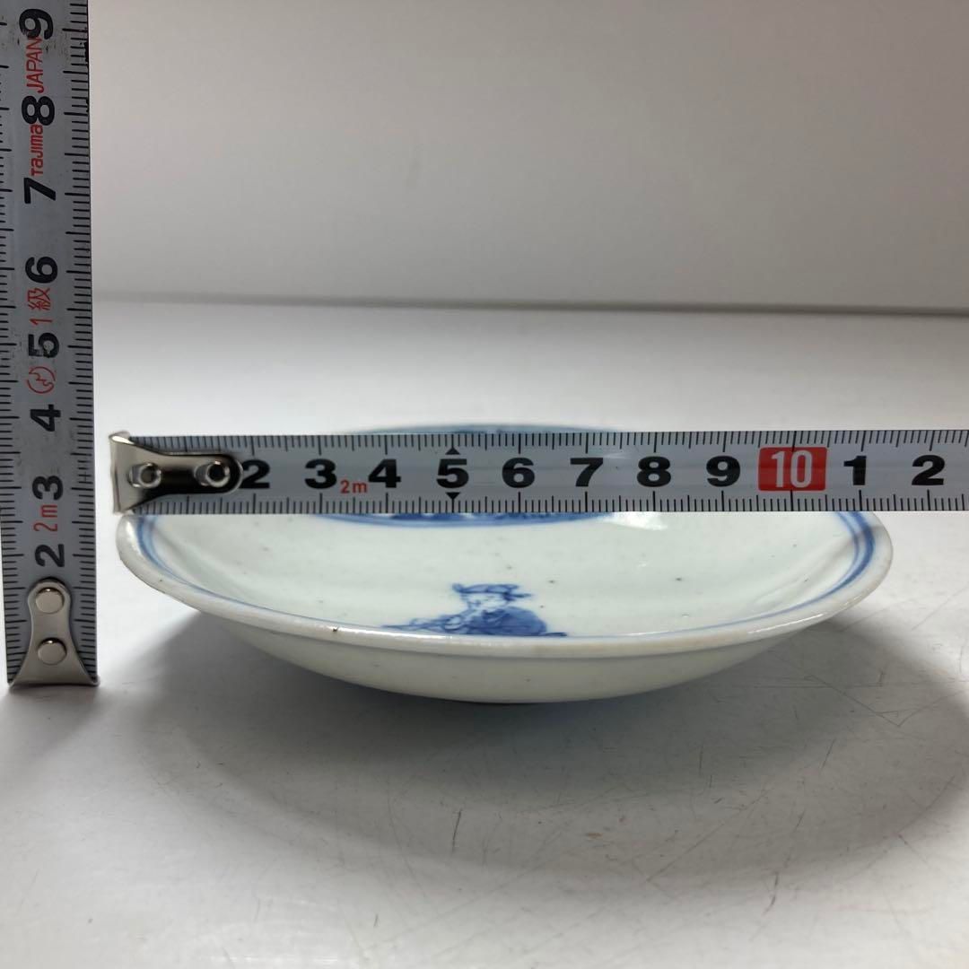 江戸中期　染付唐子瑞小皿5枚仕立箱付直径11.3㎝　東Y5-1116⑤トトチ 江戸中期 染付唐子瑞小皿5枚仕立箱付直径11.3㎝ 東Y5-1116⑤トトチ