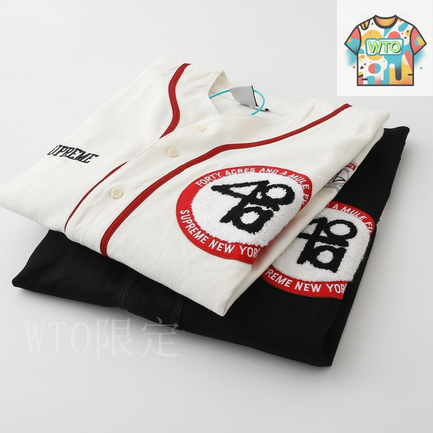 今日特価】Supreme x 40 Acres Twill Baseball Jersey - メルカリ