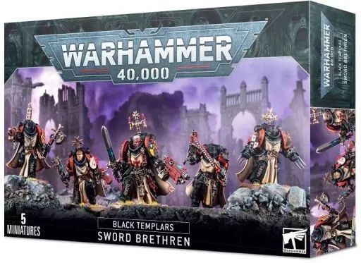ミニチュアゲーム ブラックテンプラー ソードブレザレン ウォーハンマー40000 Black Templars Sword Brethren 55-43