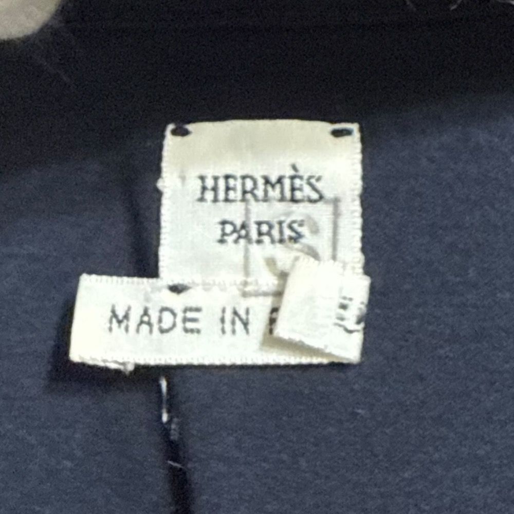 HERMESエルメス/新品タグ付きロゴ刺繍ポケット半袖ワンピース/36/ HERMESエルメス/新品タグ付きロゴ刺繍ポケット半袖ワンピース/36