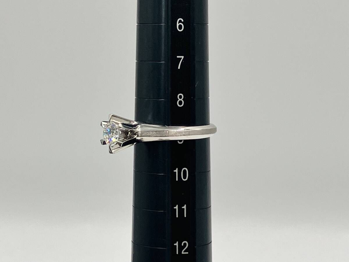Pt900 総重量約5.0g 0.44ct 9 プラチナ ダイヤモンド リング 鑑別書有 FORTGASGNV_COM_BR