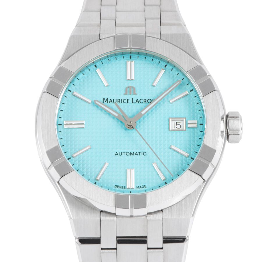 Maurice Lacroix モーリス ラクロア アイコン オートマティック 42 サマーエディション AI 6008 SS 00 F 431 C ターコイズブルー