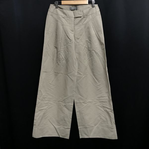 ラグジュアリーブランド【Max Mara】リネンワイドベージュパンツ ベージュ系 Max Mara(マックスマーラ) パンツ(レディース