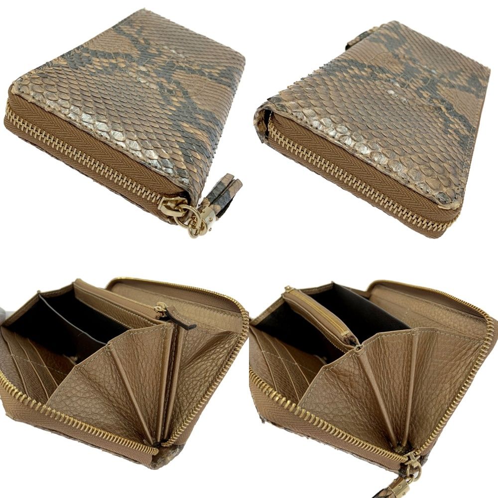 中古】【箱付き】 GUCCI グッチ 308004・0959 パイソン レザー