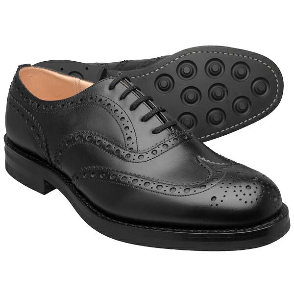 Church s チャーチ BURWOOD R バーウッド ウイングチップ ダイナイトソール BLACK CALF LAST 81 Fitting F ≪UK直輸入