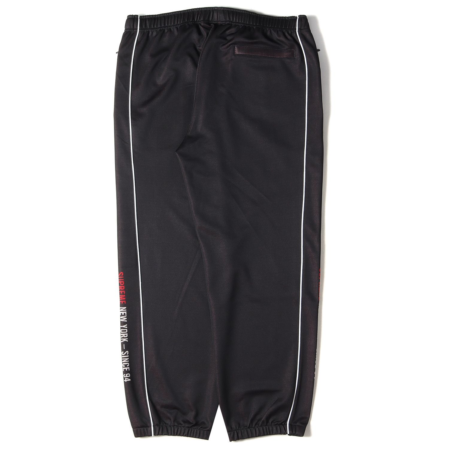 美品 Supreme シュプリーム ブラック L ジャガード ロゴ ジャージ 