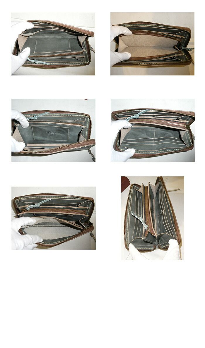 Ain Soph アインソフ AINSOPH ラウンドファスナー長財布　オールレザー DA993-HP ain44 Ain Soph アインソフ AINSOPH ラウンドファスナー長財布 オールレザー