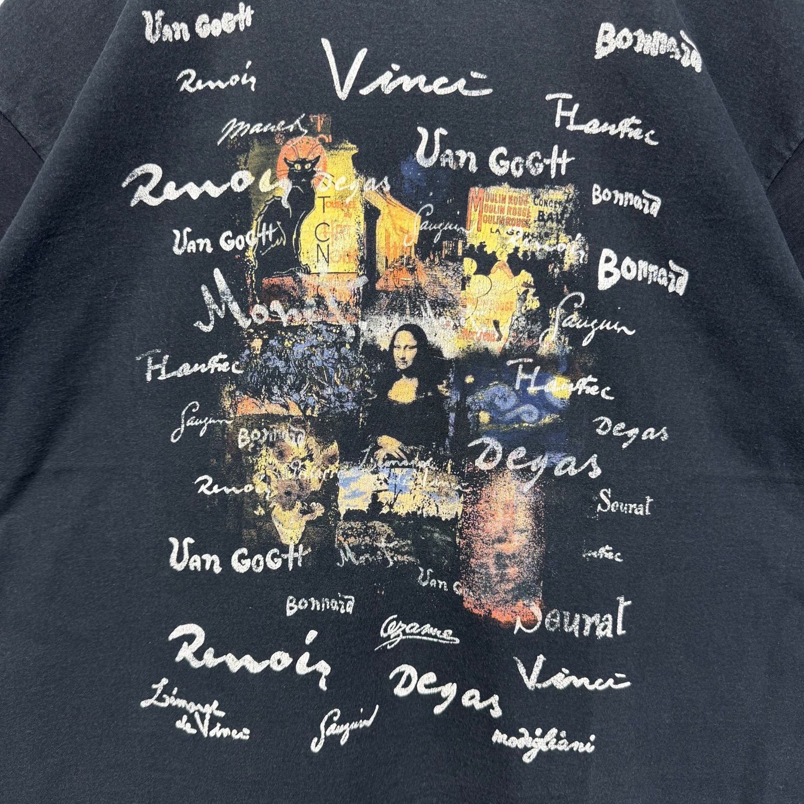 00s Mona Lisa collage Famous Artist Print T-shirt Tee モナリザ 