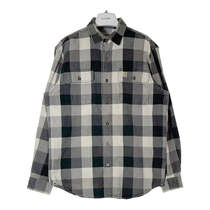 Carhartt カーハート ORIGINAL FIT チェック ワークシャツ グレー sizeM