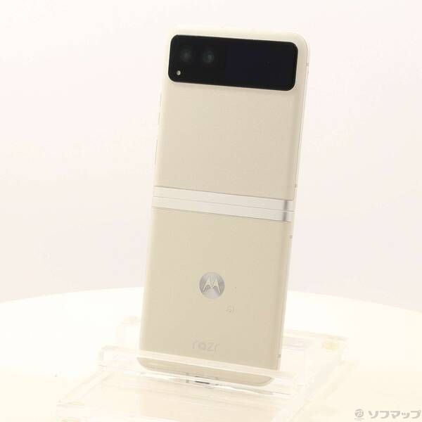 Motorola razr 40 本体 バニラクリーム 256GB スマートフォン motorola