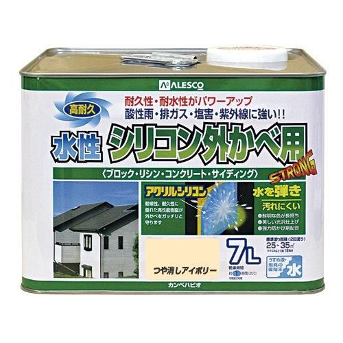 5営業日で発送 カンペハピオ Kanpe Hapio KH 水性ｼﾘｺﾝ外壁用 つや消しｱｲﾎﾞﾘｰ 7L 00427652991070