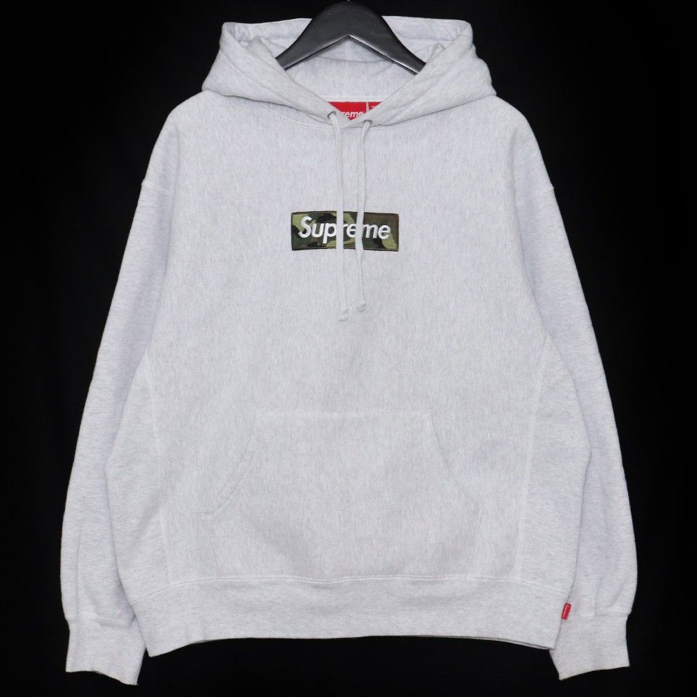 Box Logo Hooded Sweatshirt ash grey Sサイズ