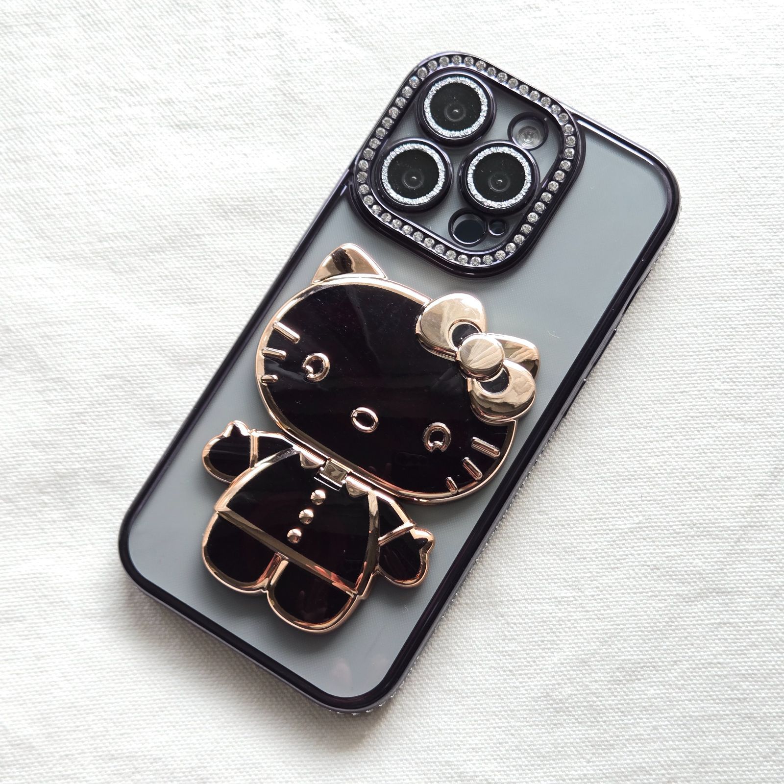 iPhone14 / 14Pro / 15Pro ブラック キラキラ ソフト ケース iPhone14 / 14Pro / 15Pro ブラック キラキラ ソフト ケース