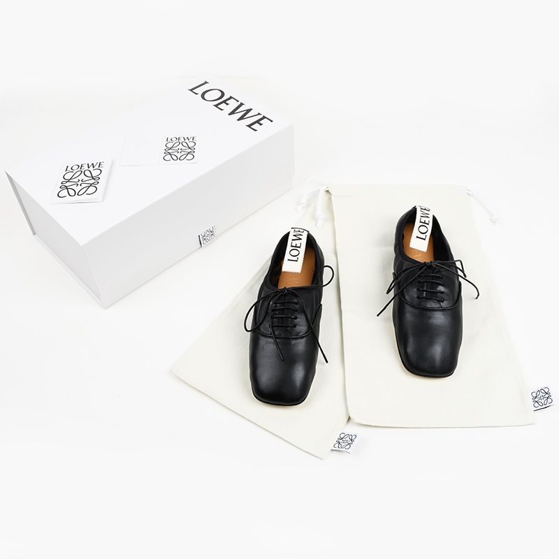 LOEWE ロエベ Soft Derby ソフトダービーフラットシューズ - メルカリ