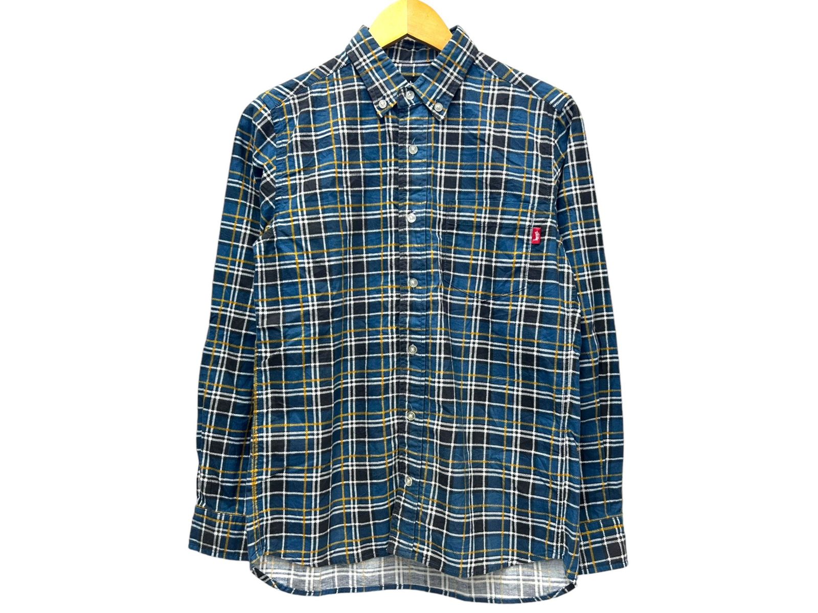 STUSSY (ステューシー) 長袖シャツ プリント薄手ネル 背中プリント入り