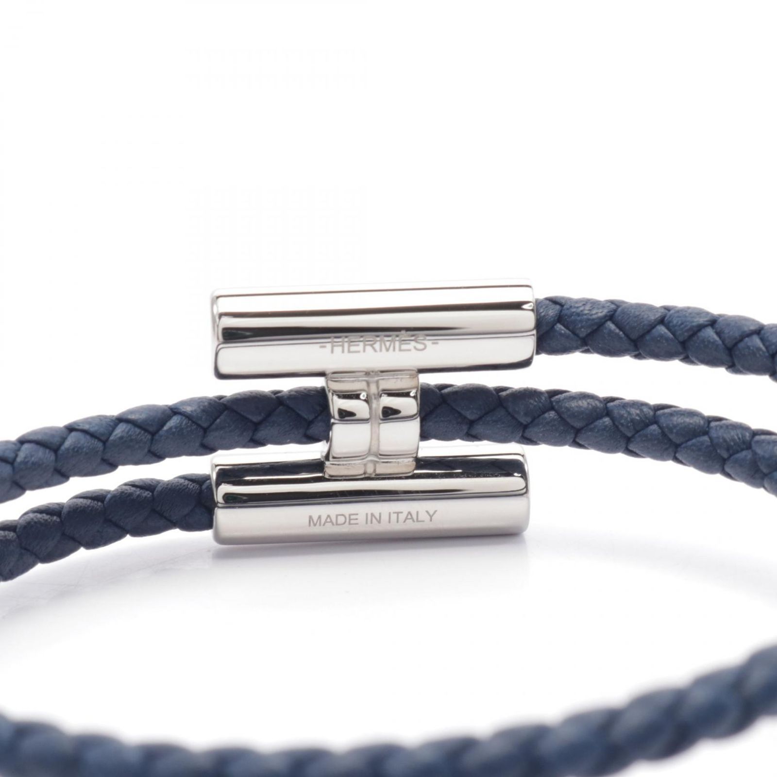 エルメス HERMES ブレスレット トゥルニ トレッセ ネイビー その他
