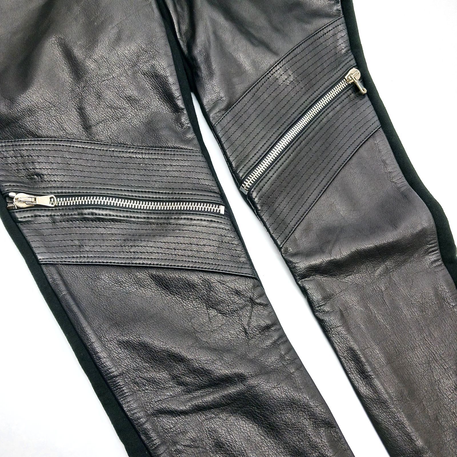 moonage devilment ムーンエイジデビルメント レザー切替 スウェット