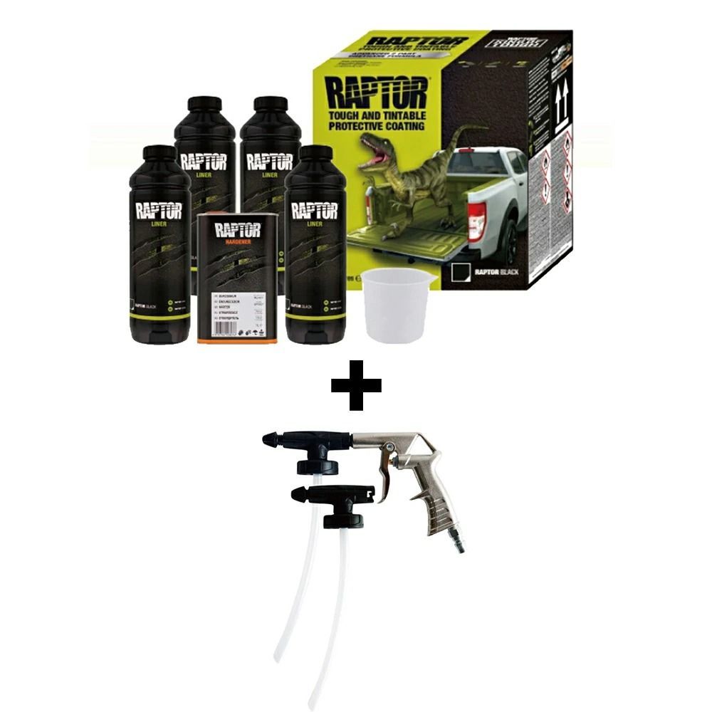 ラプターライナー塗料　2液型缶スプレー400ml　ブラック　２本セット imgrc0110039440.jpg?fitin=357:357