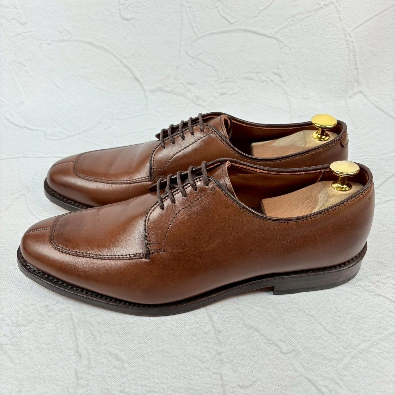 美品】Allen Edmonds アレンエドモンズ DELRAY Vチップ 外羽根 茶 US8