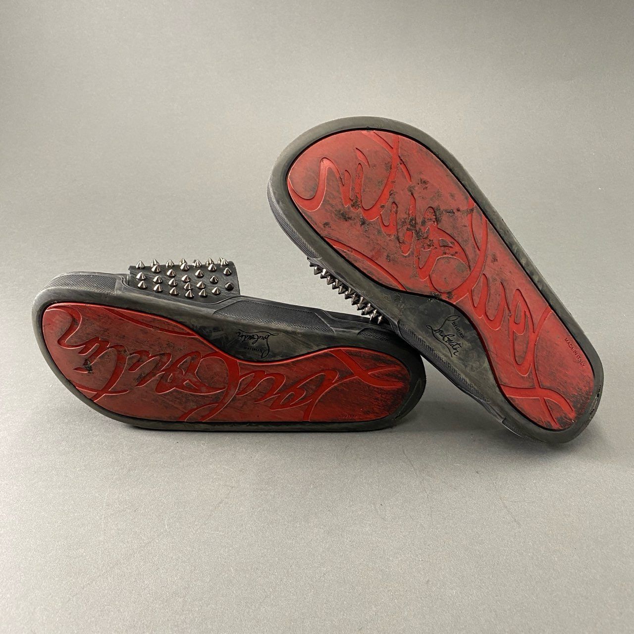 未使用 クリスチャンルブタン ビット サンダル 43 ブラック