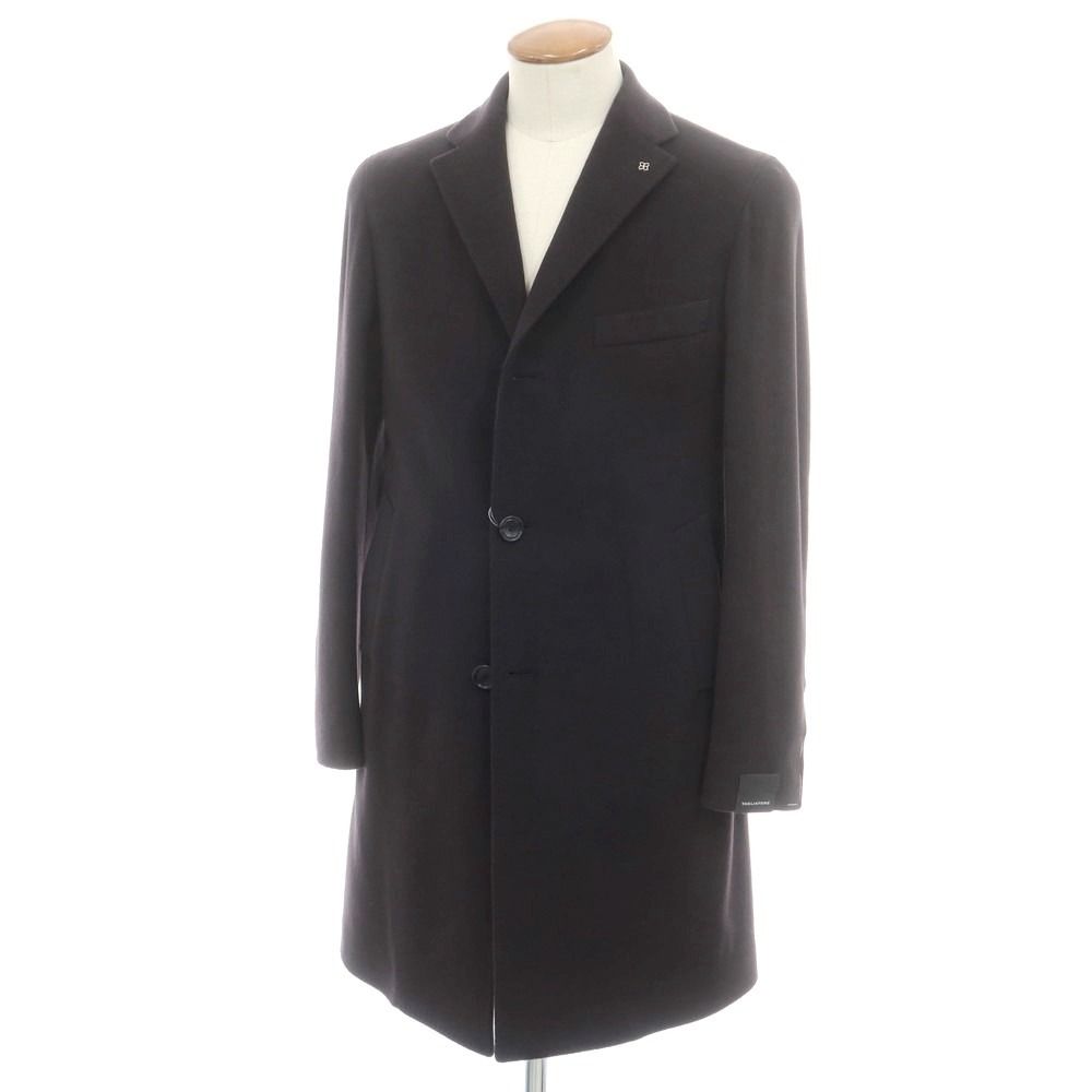 タリアトーレ カシミヤ100％ チェスターコート 46 ネイビー フランネル