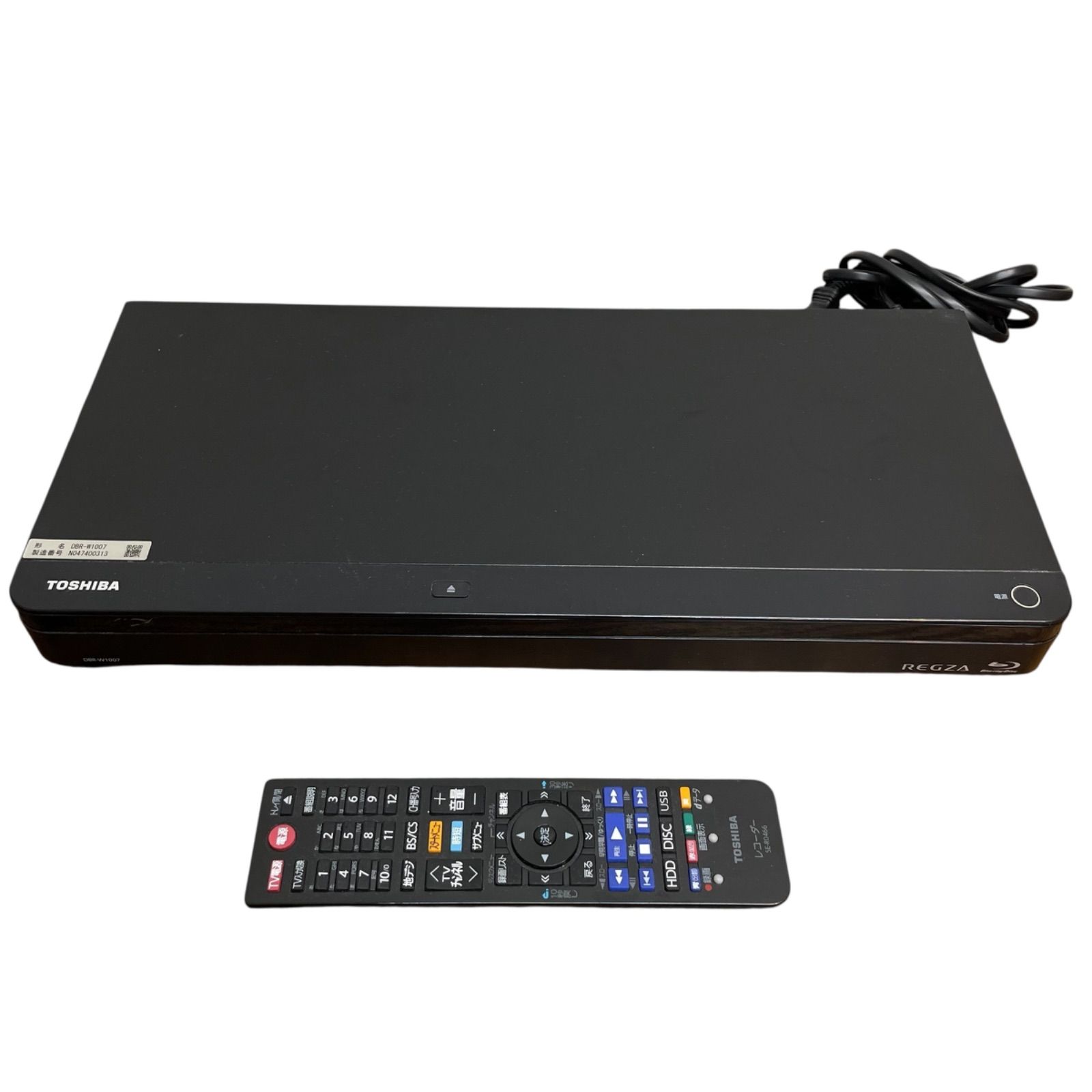 東芝 ブルーレイディスクレコーダー DBR-W1007 1TB