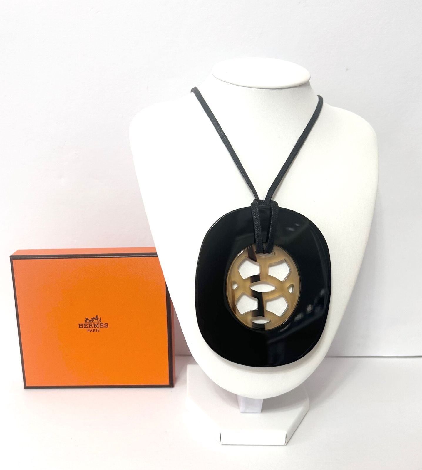 エルメス HERMES リフト バッファローホーン ネックレス