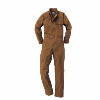 クロダルマ ツナギ服 49058 キャメル 65 サイズ 5L 作業服 作業着 つなぎ 綿100％ オーバーオール