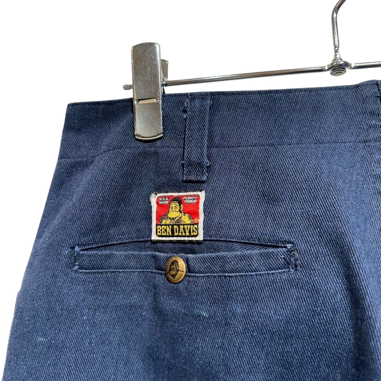 未使用　90s USA製 BEN DAVIS ビッグサイズフリスコ ワークパンツ ビンテージ90's○DEADSTOCK BEN DAVISコットンワークパンツ黒