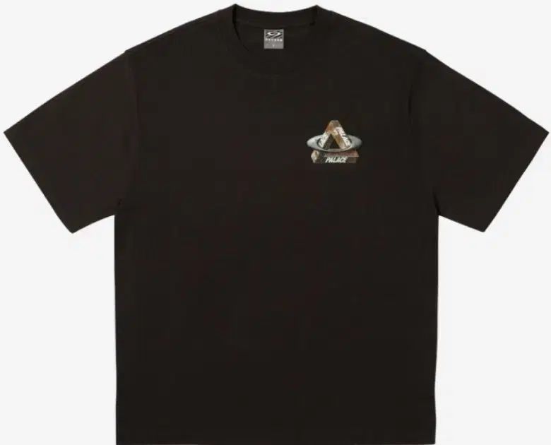 新品 XL PALACE(パレス) x OAKLEY(オークリー) Tシャツ 黒 ー