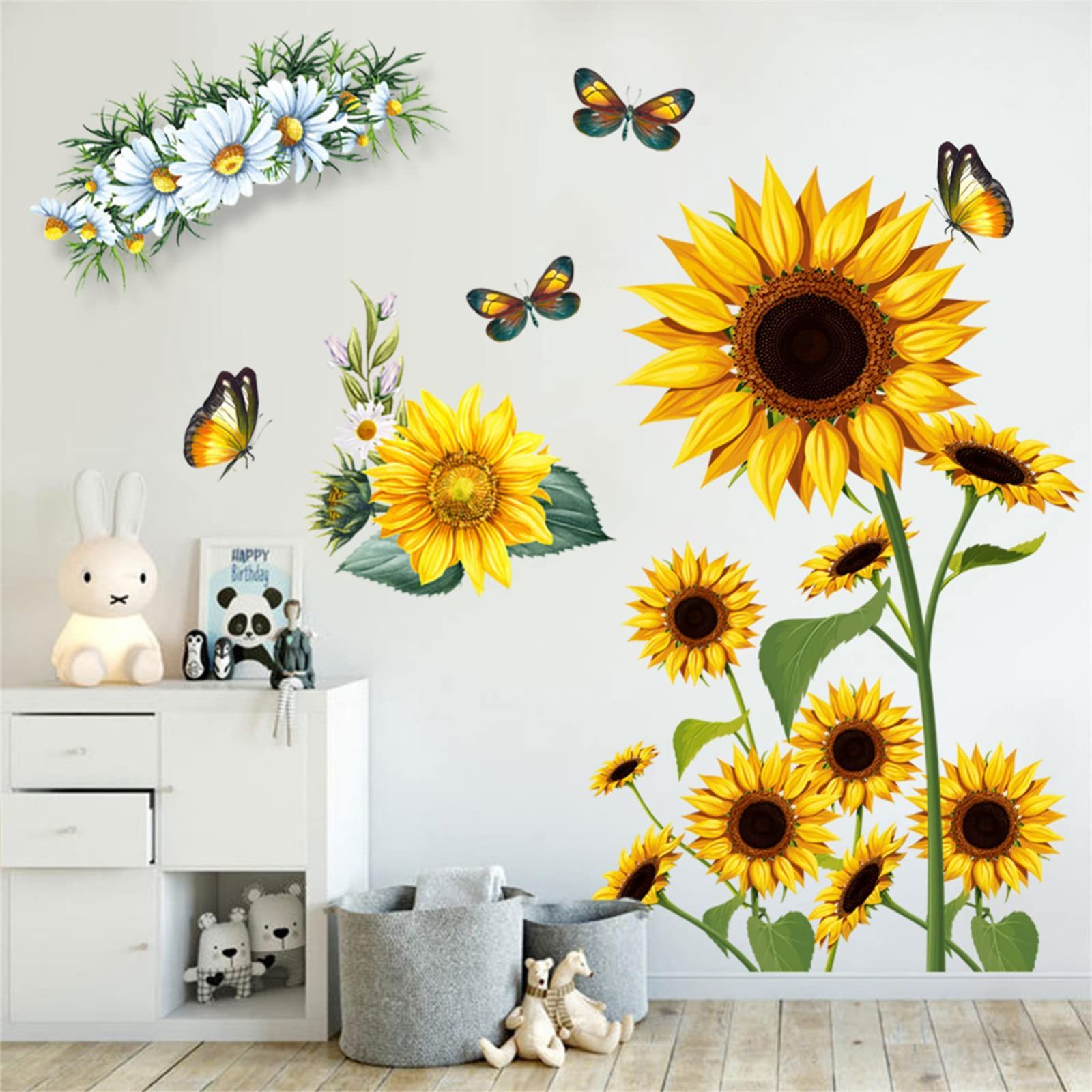 sticker wall ウォールすてっかー decor 花柄 壁飾り 景色 観葉植物 壁