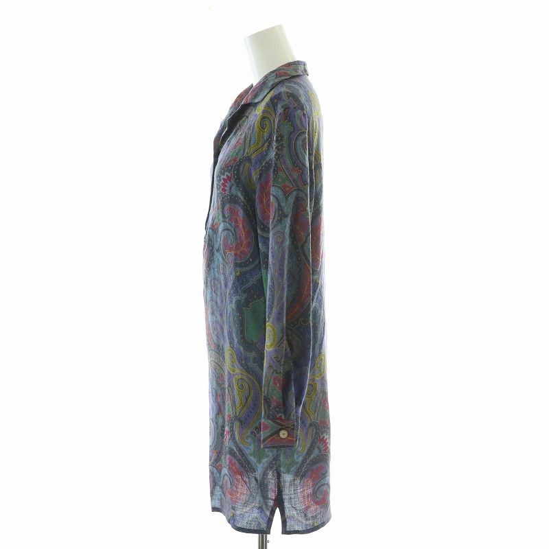 エトロ ETRO イタリア製 プルオーバー シャツワンピース 長袖