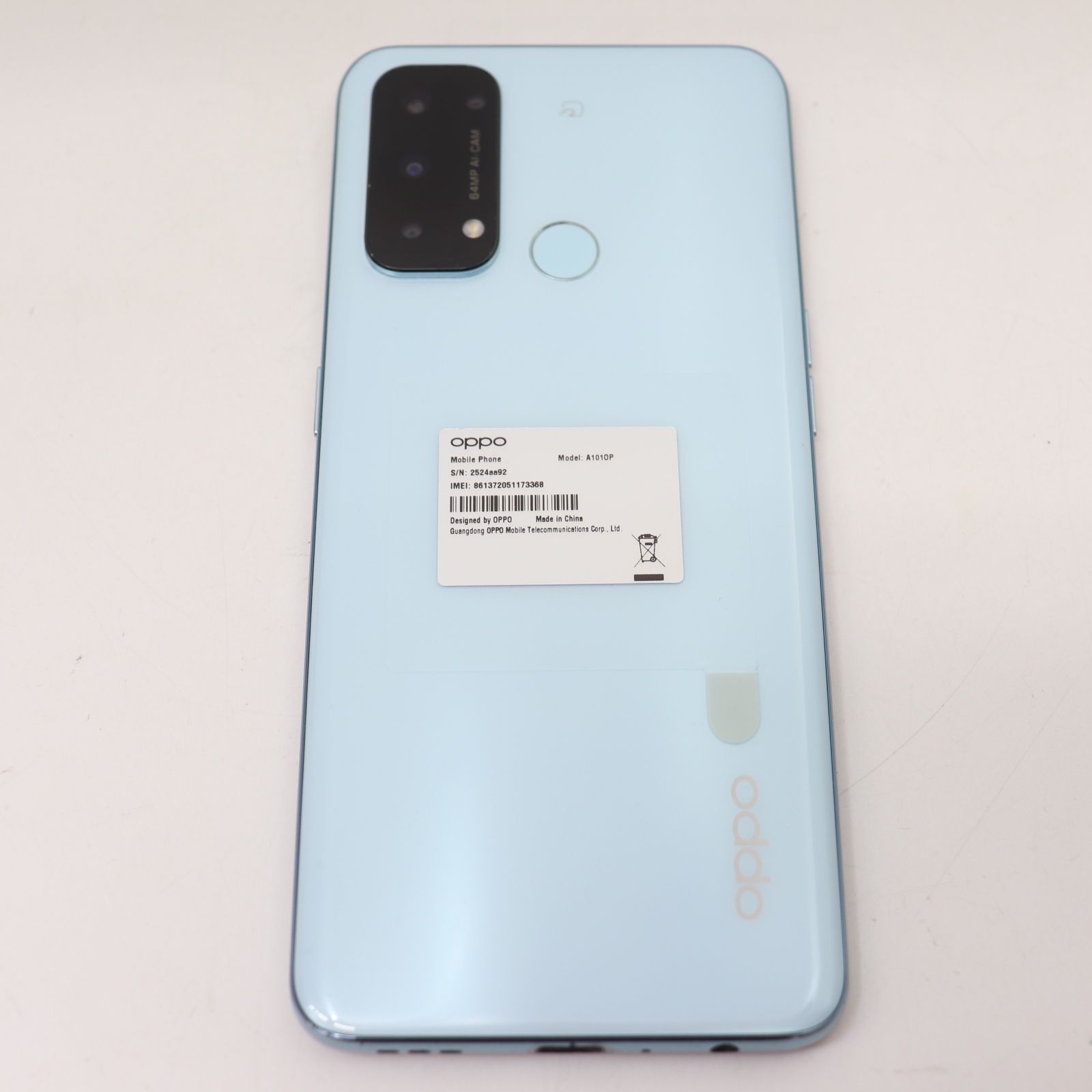 OPPO Reno5 a A101OP アイスブルー ワイモバイル版 OPPO Reno5 A A101OP Y!mobile アイスブルー 送料無料 即決 本体
