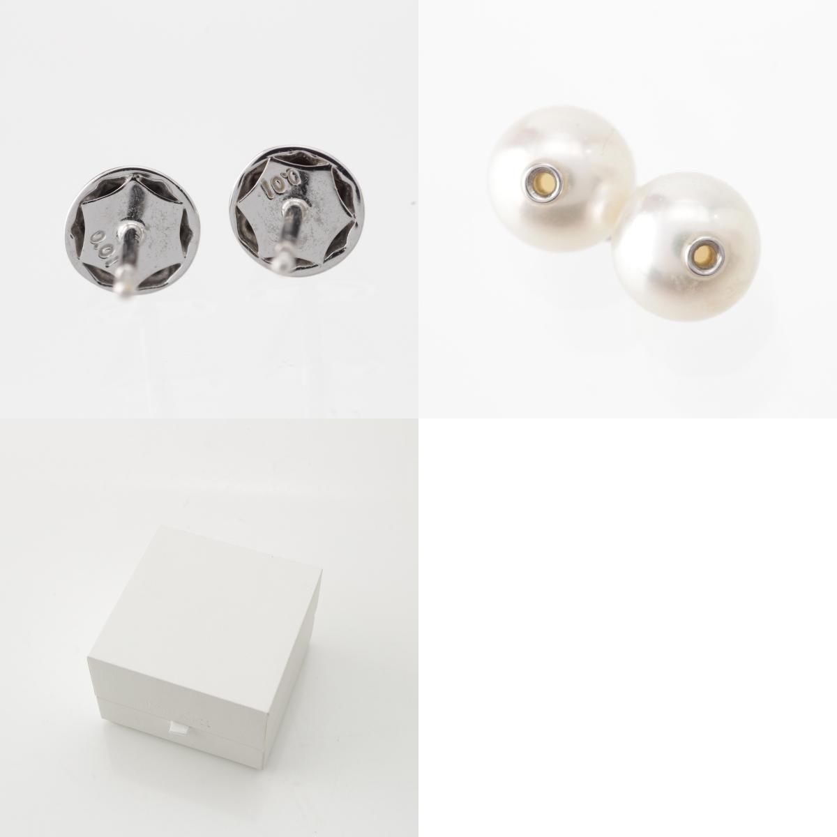 タサキ 750WG リファインドリベリオン パール ダイヤ ピアス  