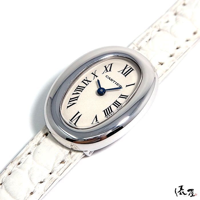 OH済/仕上済】カルティエ ミニベニュワール K18WG 極美品 レディース