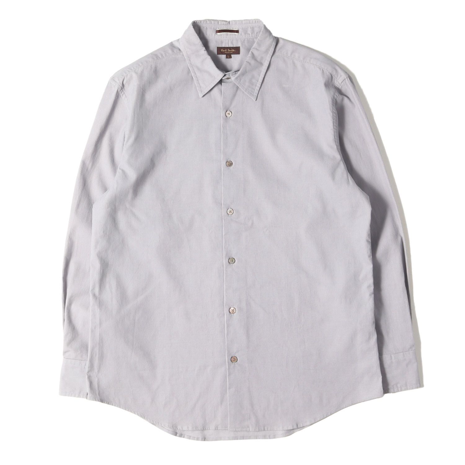 Paul Smith ポールスミス シャツ サイズ:L 22AW ファイン ウェール コーデュロイシャツ COLLECTION ライトグレー 日本製 トップス カジュアルシャツ 長袖【メンズ】