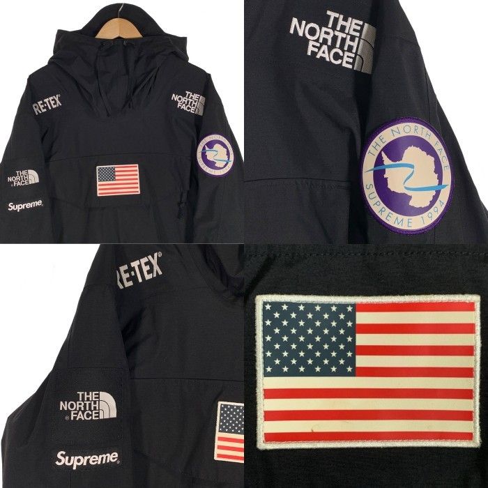 SUPREME シュプリーム 17SS THE NORTH FACE ノースフェイス トランスアンタークティカ エクスペディション プルオーバー GORE-TEX ゴアテックス ブラック NP01701I Size L