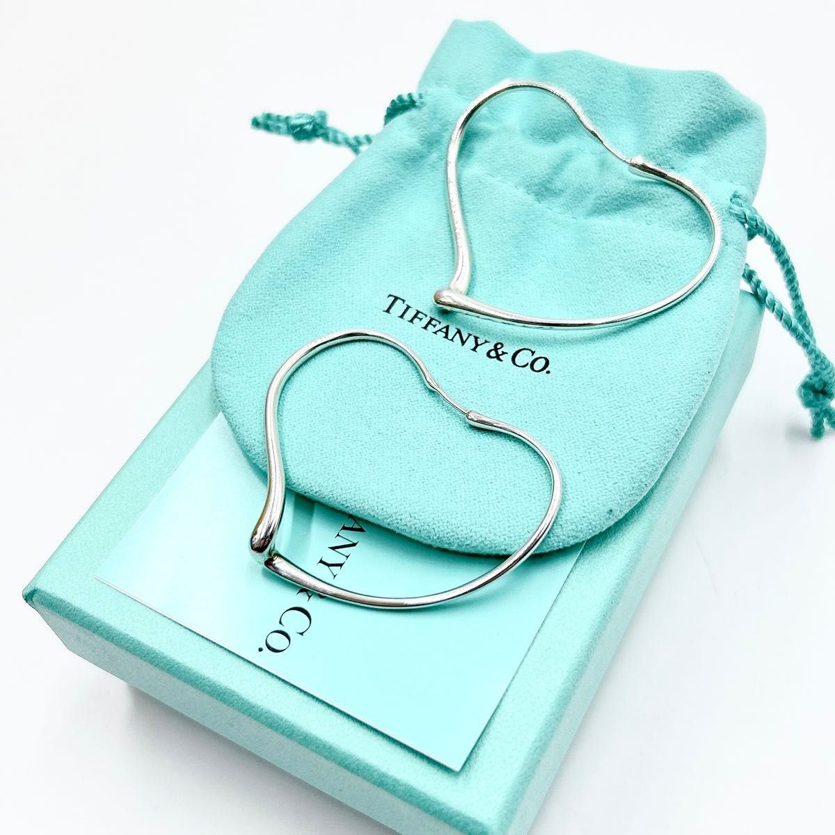 Tiffany & Co. ティファニー ハート フープ ピアス オープン