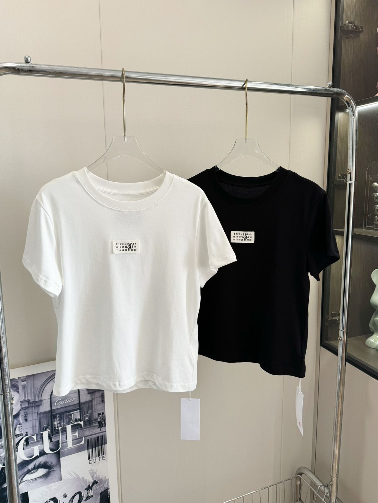 メゾンマルジェラ Mm6 24SS Maison Margiela デジタルミニマリスト半袖Tシャツ