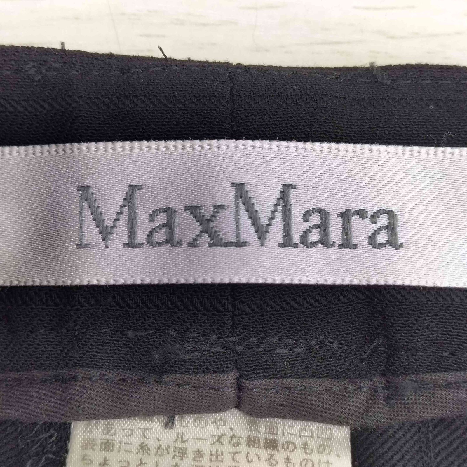 イタリア製　MaxMara ウール　セットアップ　パンツ　ストライプ　レディース Max Mara - マックスマーラ セットアップ パンツスーツ