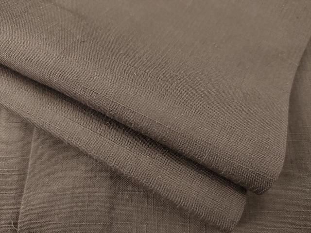 平和屋着物○上質な紬 色無地 胡桃染色 さが美扱い 正絹 逸品