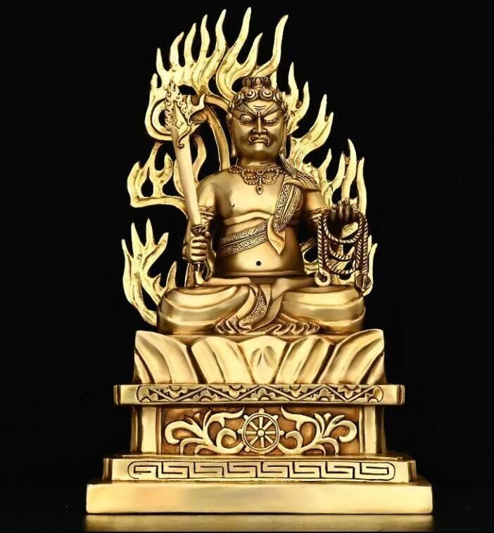 純銅不動明王**守護神本命仏祈願家供養仏像置物