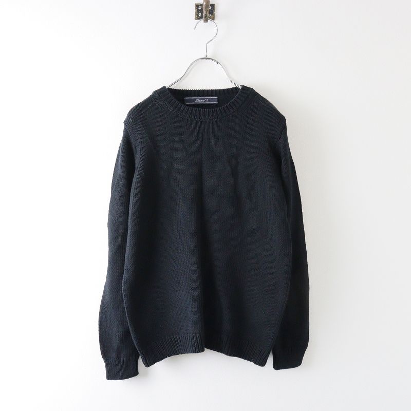 2019 リゼッタ LISETTE コットン ハイゲージ ニット プルオーバー /ブラック トップス リブ ロング 綿【2400013600958】 期間限定価格】【スプリングセール】2019 リゼッタ LISETTE