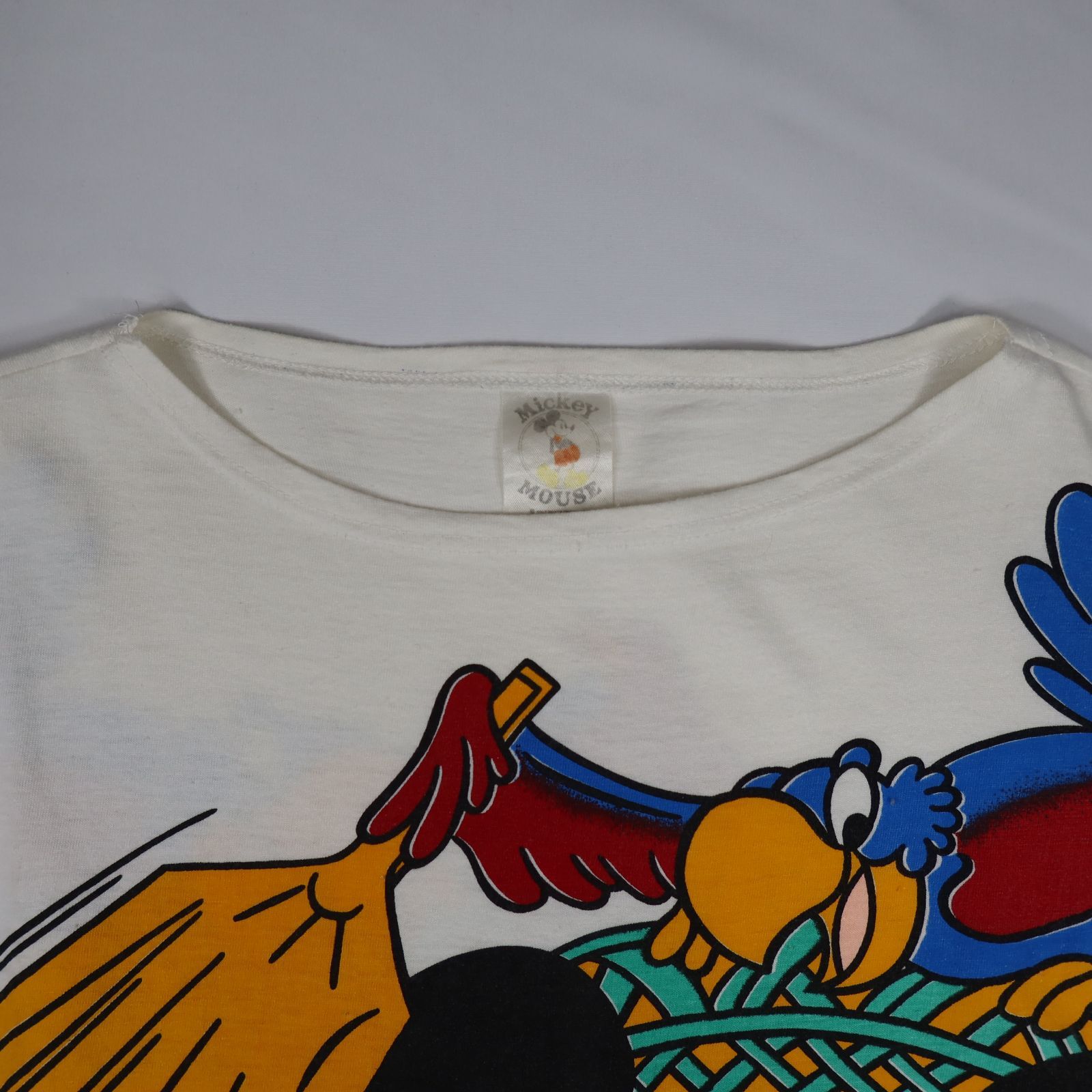 80s～ Vintage US古着☆ミッキー ノースリーブ 両面 プリント Tシャツ