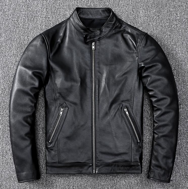 レザージャケット 上品 本革 牛革 ライダースジャケット メンズファッション バイクジャケット 革ジャン S～5XL - メルカリ