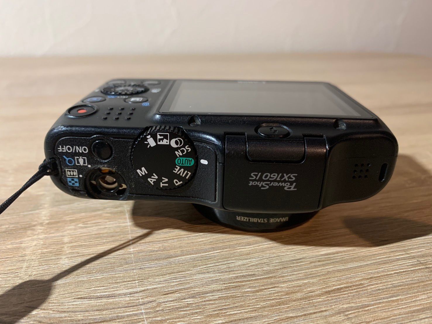 5989 Canon PowerShot SX160 IS ブラック デジカメ ジャンク品 - メルカリ