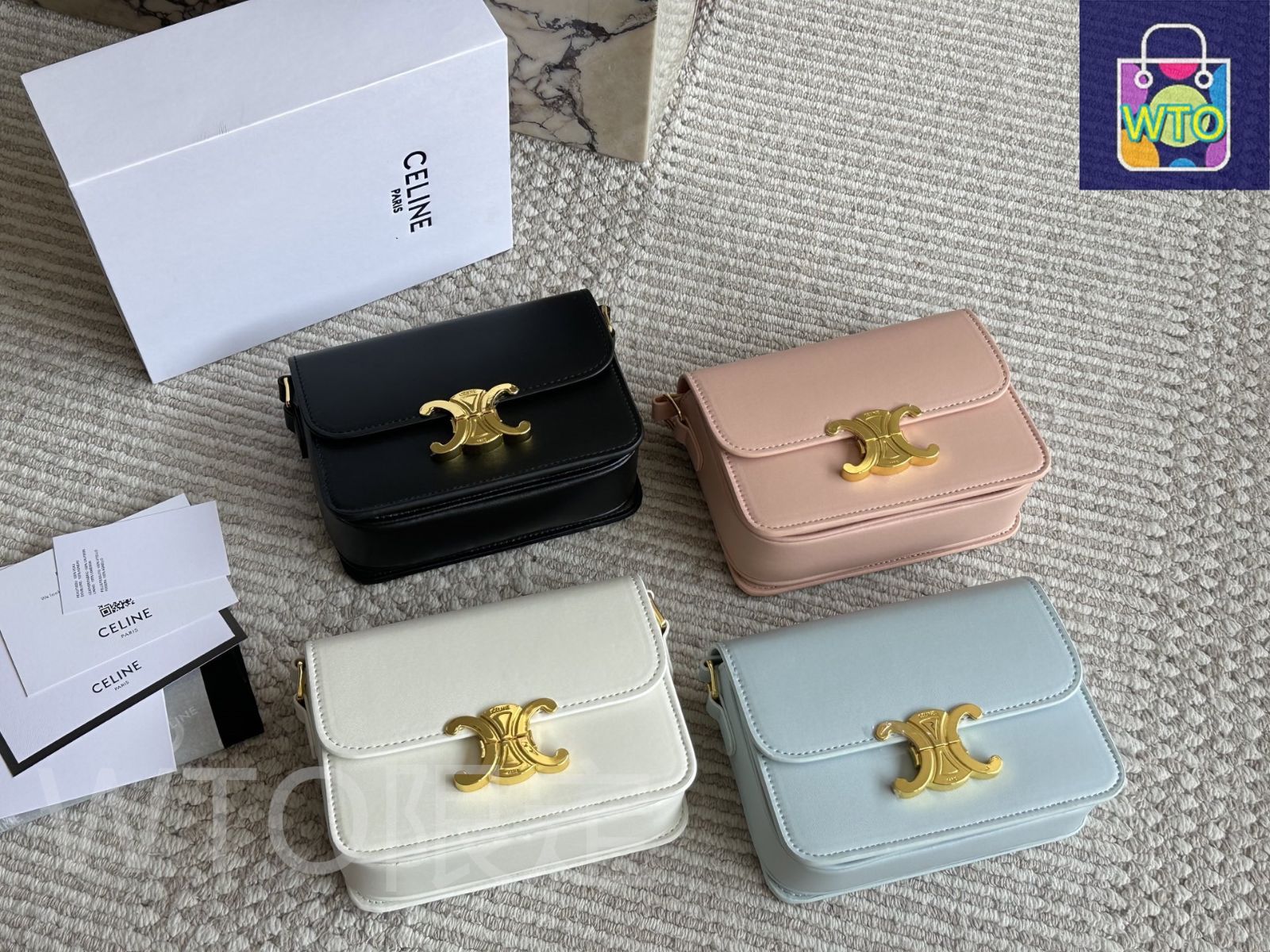 今日特価】Celine セリーヌ トリオンフ ボックスバッグ 実用性に